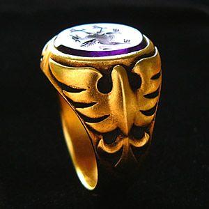 シルバーアクセサリー シルバーリング 指輪 メンズ リング 紋章