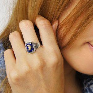 レディース シルバーリング シルバーアクセサリー 指輪 ラピスラズリ 三日月 r0643 |  | 05