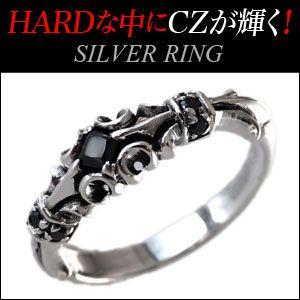 シルバーリング 指輪 メンズ フレア・百合 シルバーアクセサリー r0651 | 