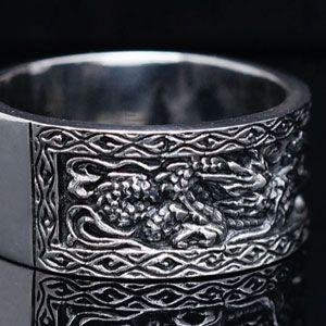 シルバーアクセサリー シルバーリング メンズ 指輪 龍 ドラゴンリング r0663 |  | 03
