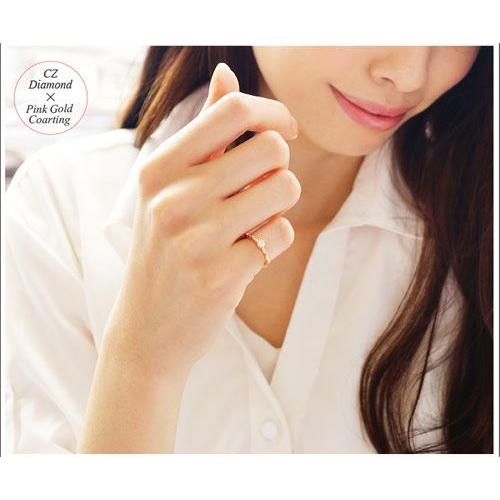 ピンキーリング レディース リング ジュエリー K18ピンクゴールド・K14イエローゴールドコート r0686 |  | 04
