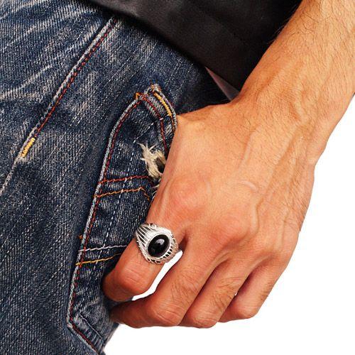 シルバーアクセサリー シルバーリング オニキス ブラック r0692 |  | 04