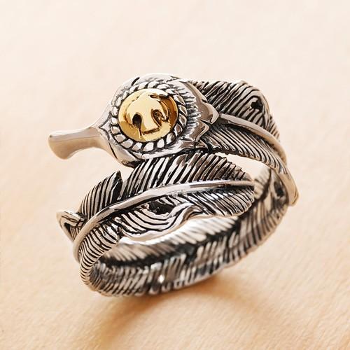 シルバーアクセサリー シルバーリング ネイティブ メンズ イーグル