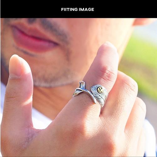 ネイティブ シルバーアクセサリー リング メンズ レディース フェザー