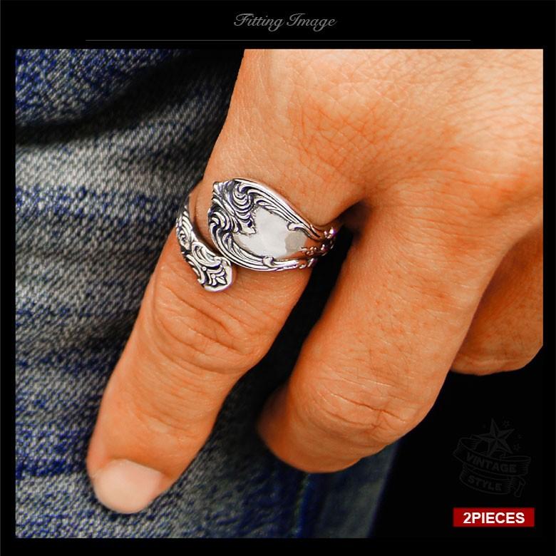 スプーンリングr0801 シルバーアクセサリー メンズ リング スプーンリングr0801 シルバーアクセサリー メンズ リング