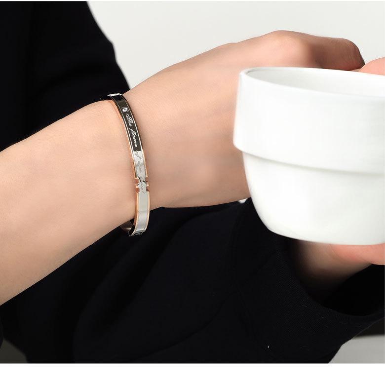 ステンレス肉厚ビ－ンズバングルペア－ サージカルステンレス バングル TBR1002YE-M｜THE KISS（ザ