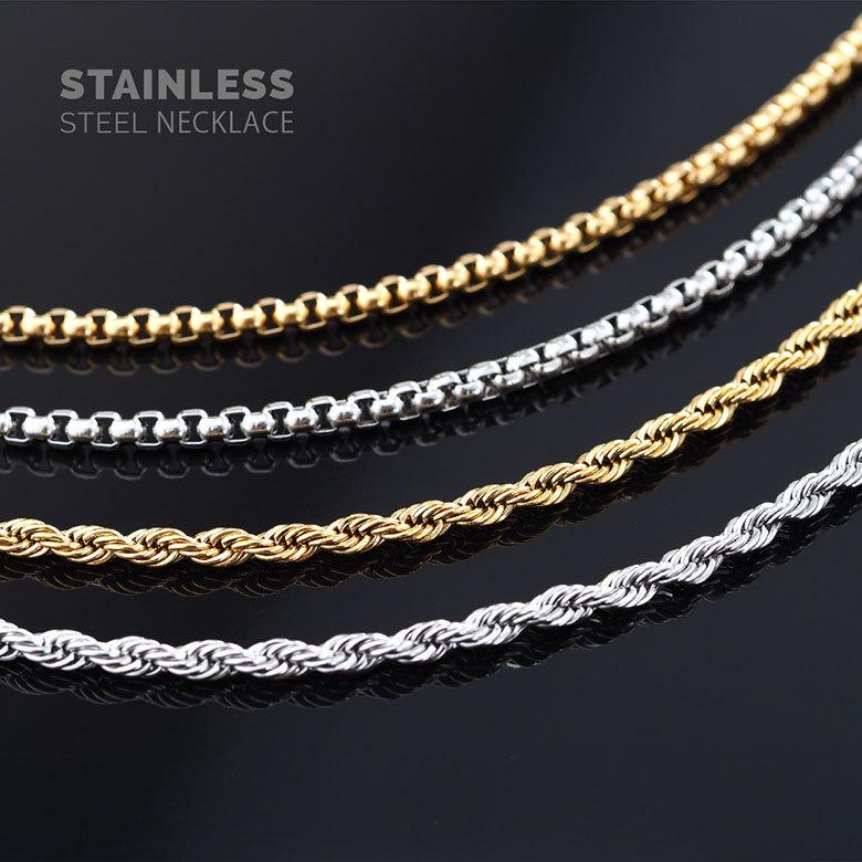 ステンレスチェーンネックレス sc0028 ステンレスアクセサリー チェーン ステンレス メンズ 金属アレルギー |  | 16