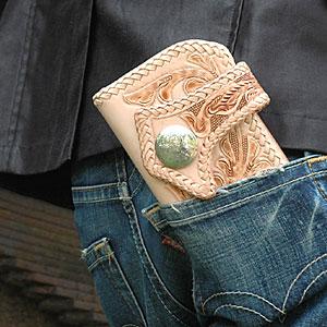 財布 サイフ カービング 唐草 バイカーズ 長財布 ウォレット so0412 |  | 01