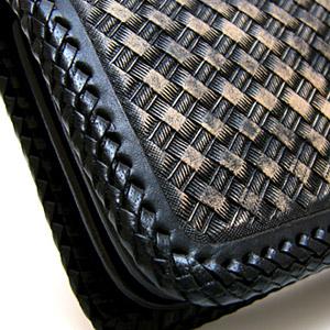 財布 サイフ 牛革 カービング バイカーズ ブラック 黒 長財布 ウォレット so0430 |  | 03