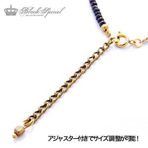 アンクレット メンズ ブラックスピネル ブラック・黒 so0490 足首周り約21cm(＋5cmアジャスター付） |  | 04