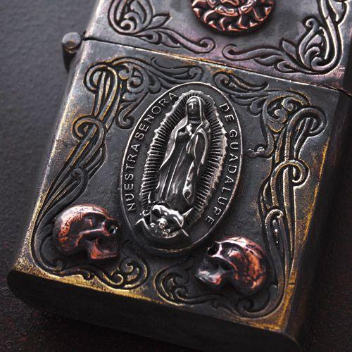 ZIPPO ジッポ ライター シルバー アンティーク マリア スカル