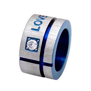 ステンレスアクセサリー ネックレス メンズ・レディース ペアネックレス[単品] リング ジルコニア spe0203 ペンダントトップのみ |  | 03