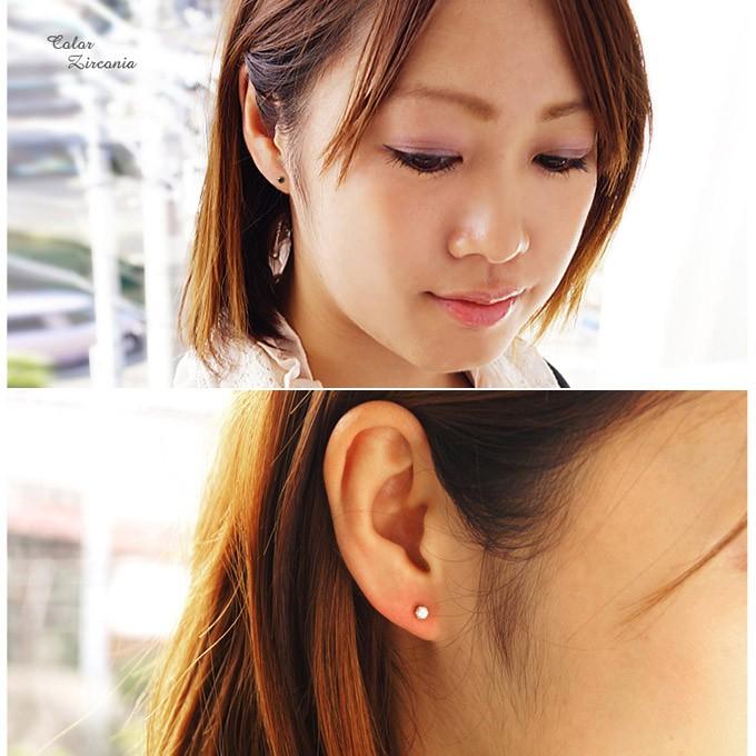 ステンレスピアス レディース ジルコニア 10ペアセット spi0055-10set