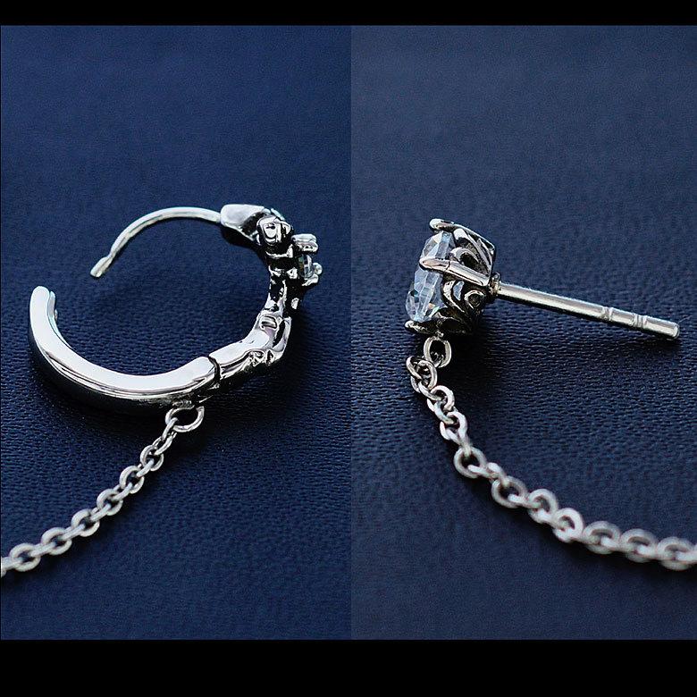 ステンレス製クロスピアス spi0091 ステンレスアクセサリー 片耳用ピアス ステンレス メンズ クロス・十字架 片耳用売り |  | 05