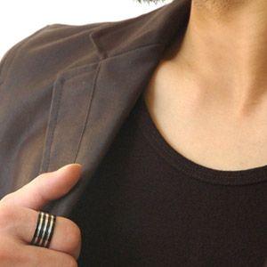 ステンレスアクセサリー リング・指輪 ブルー・青 ブラック・黒 sr0094 |  | 01