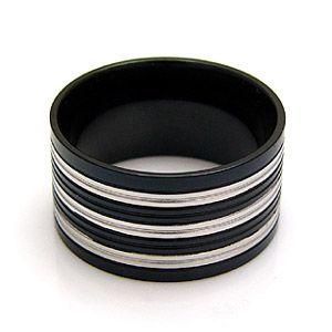 ステンレスアクセサリー リング・指輪 ブルー・青 ブラック・黒 sr0094 |  | 03