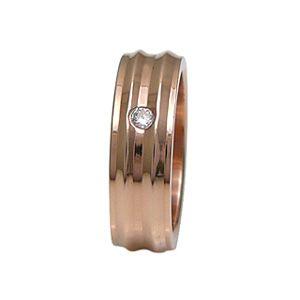 ステンレスアクセサリー レディース リング・指輪 ピンクゴールドコーティング キュービックジルコニア sr0100 |  | 02