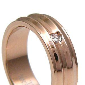 ステンレスアクセサリー レディース リング・指輪 ピンクゴールドコーティング キュービックジルコニア sr0100 |  | 04