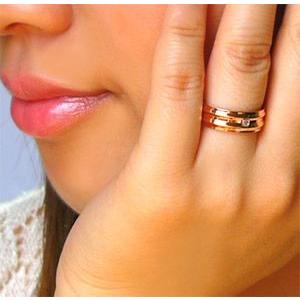 ステンレスアクセサリー レディース リング・指輪 ピンクゴールドコーティング キュービックジルコニア sr0100 |  | 05