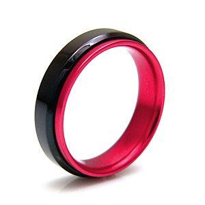 ステンレスリング 指輪 メンズ レディース ピンク ブラック レッド ブルー sr0102 |  | 01