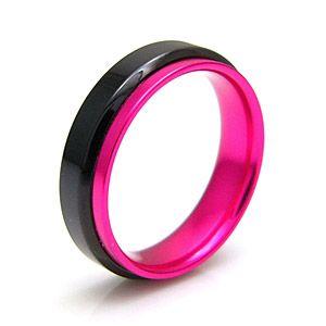 ステンレスリング 指輪 メンズ レディース ピンク ブラック レッド ブルー sr0102 |  | 03