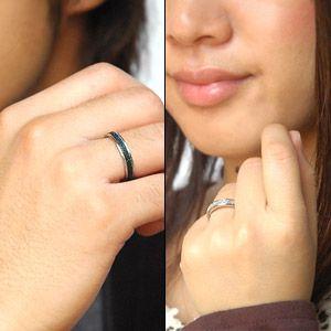 ステンレスアクセサリー ペアリング リング・指輪 スターダスト ブラック・ホワイト 流れ星 sr0104 |  | 05