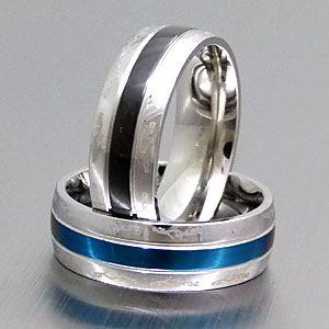 ステンレスアクセサリー リング・指輪 メンズ ブルー・ブラック 青・黒 アラベスク sr0117 |  | 03