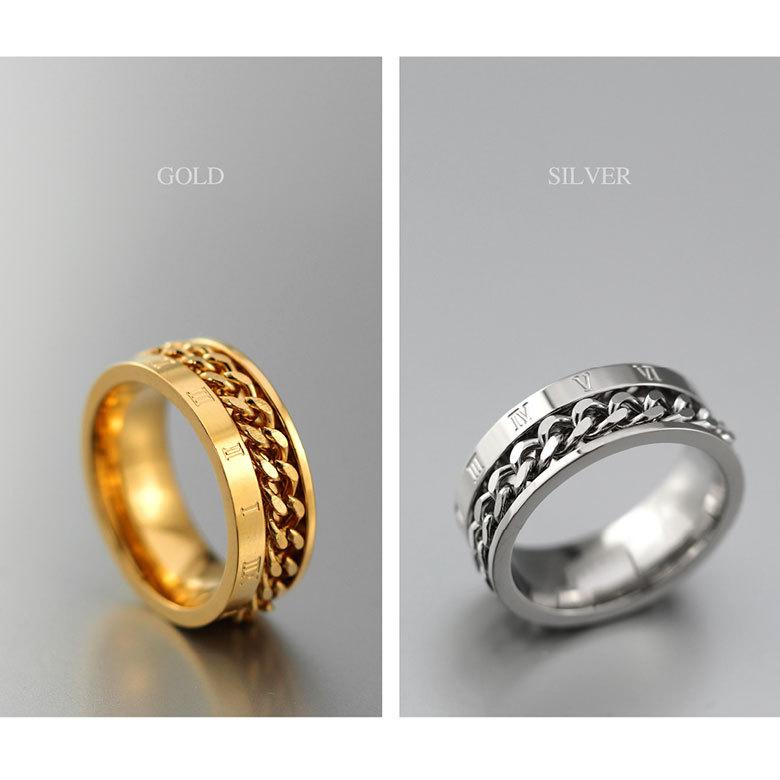 ステンレスリング sr0163 ステンレスアクセサリー リング ステンレス メンズ ローマ数字 |  | 11