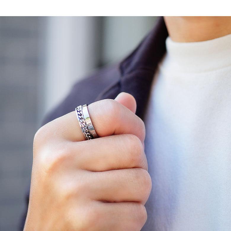 ステンレスリング sr0163 ステンレスアクセサリー リング ステンレス メンズ ローマ数字 |  | 02