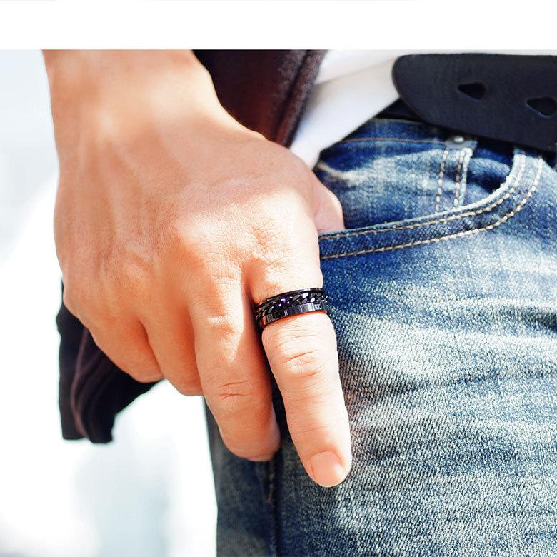 ステンレスリング sr0163 ステンレスアクセサリー リング ステンレス メンズ ローマ数字 |  | 03