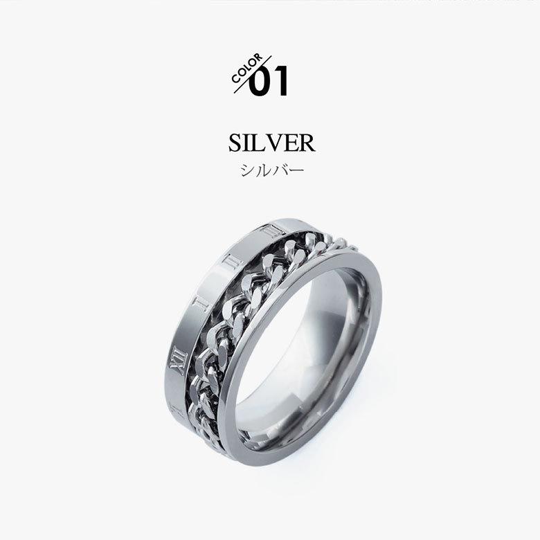 ステンレスリング sr0163 ステンレスアクセサリー リング ステンレス メンズ ローマ数字 |  | 04
