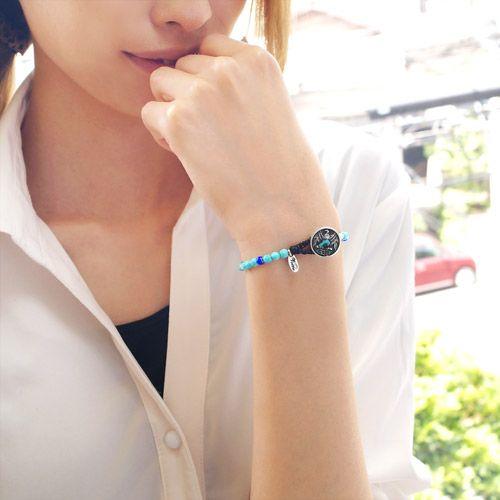 ブレスレット Vocca ハウライトターコイズ シェル メンズ レディース