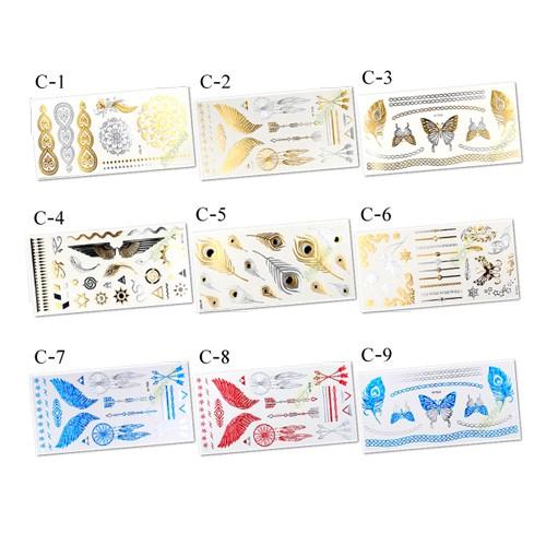 タトゥーシール アクセサリー レディース シルバー ゴールド テンポラリー za0100 |  | 03