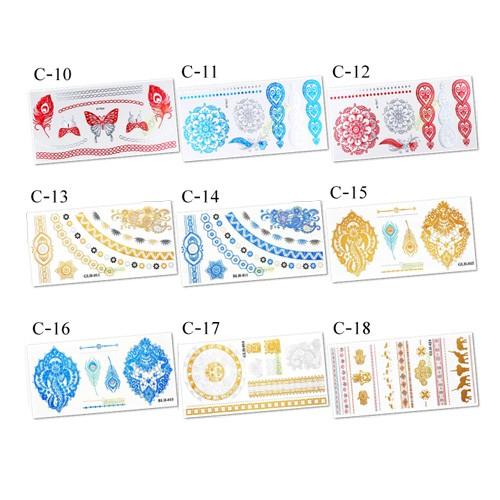 タトゥーシール アクセサリー レディース シルバー ゴールド テンポラリー za0100 |  | 04