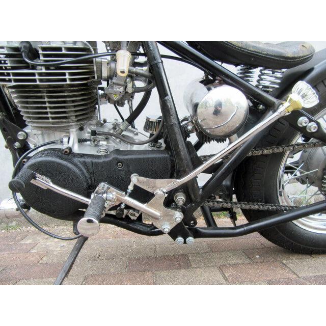 ジョッキーシフトキット左部単体 クローム ミッドハイステップ用 