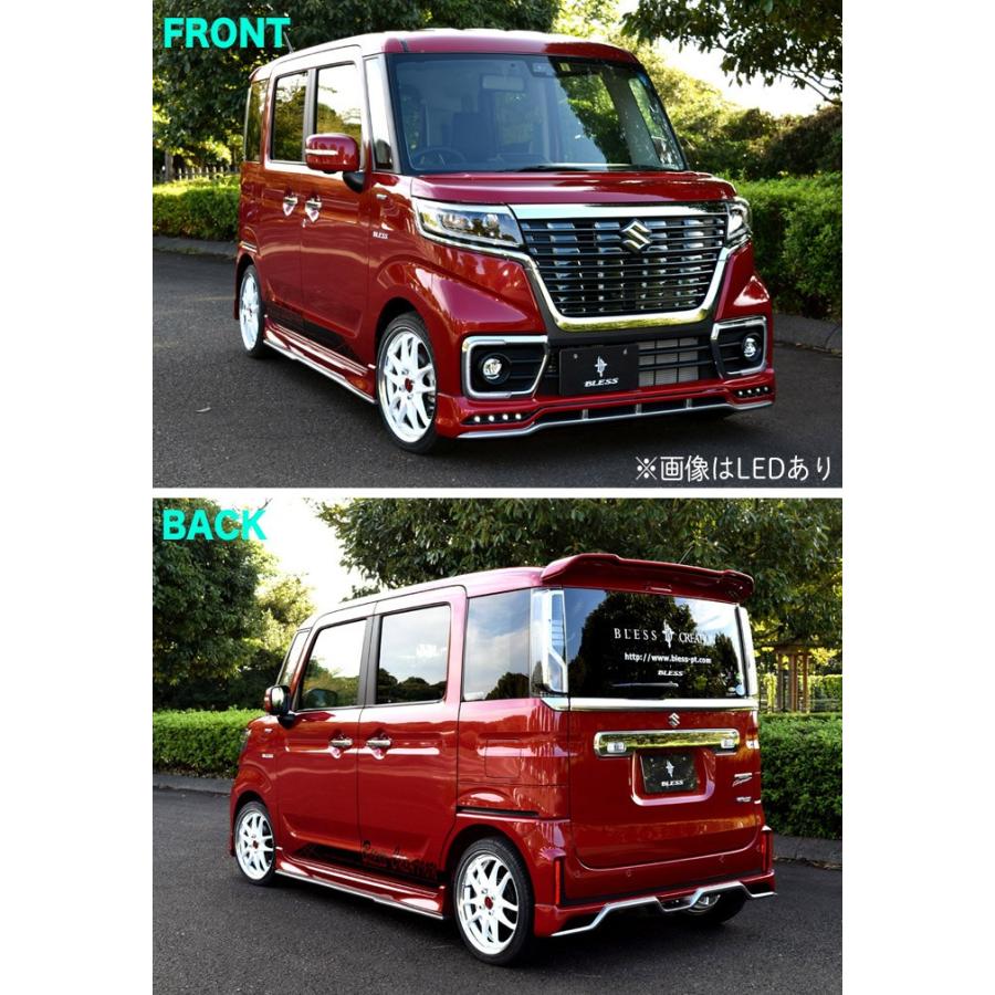 スペーシア カスタム（MK53S）】フロントハーフスポイラー Ver.2【LED