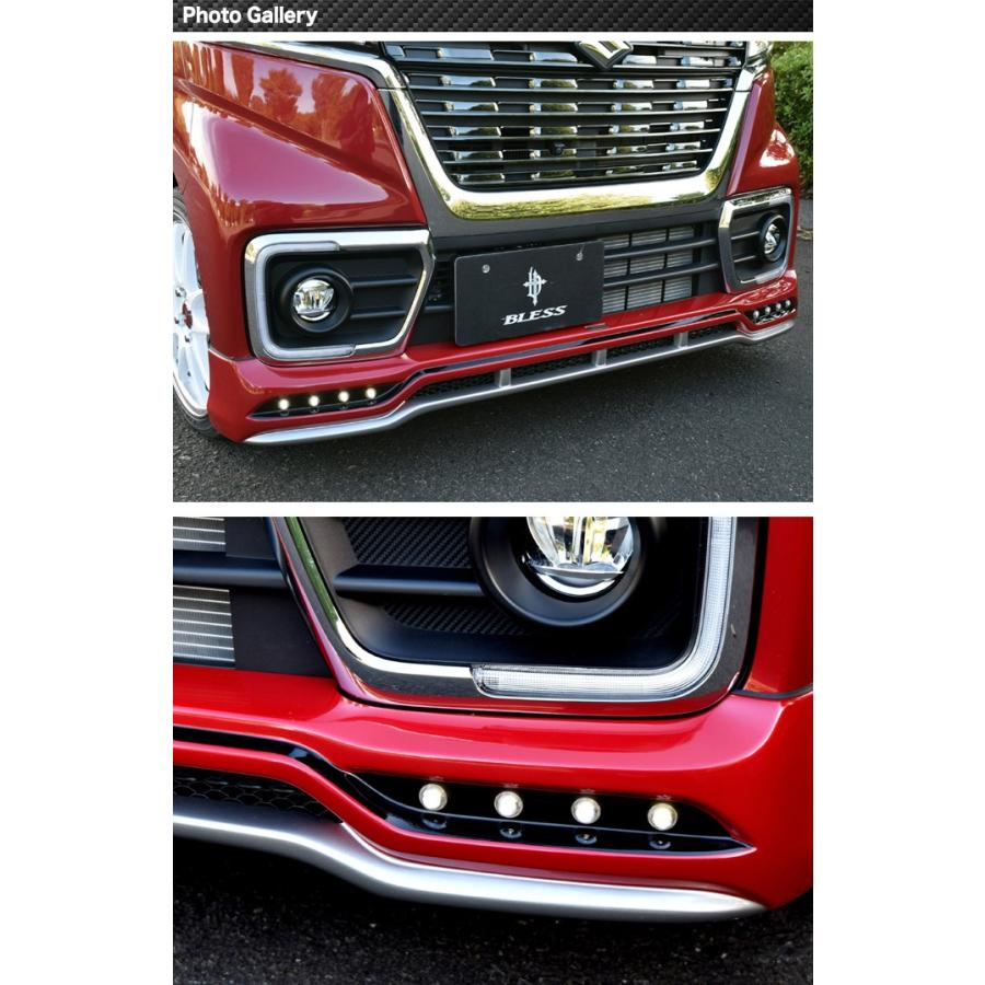 スペーシア カスタム（MK53S）】フロントハーフスポイラー Ver.2【LED 