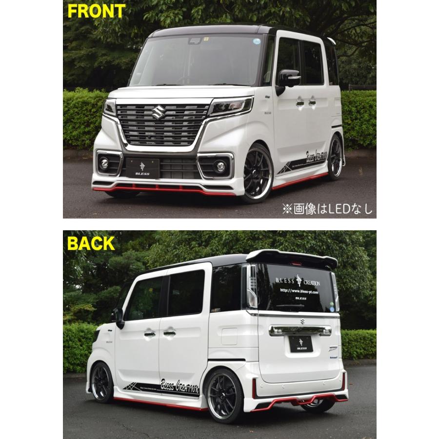 スペーシア カスタム（MK53S）】ボンネットスポイラー（未塗装FRP 白