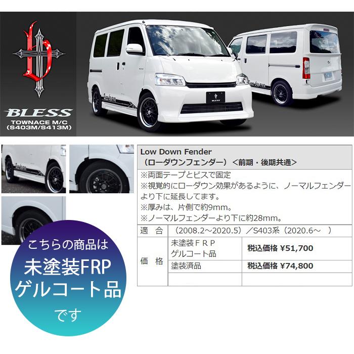 トヨタ（TOYOTA） 【タウンエース】ローダウンフェンダー 前期・後期