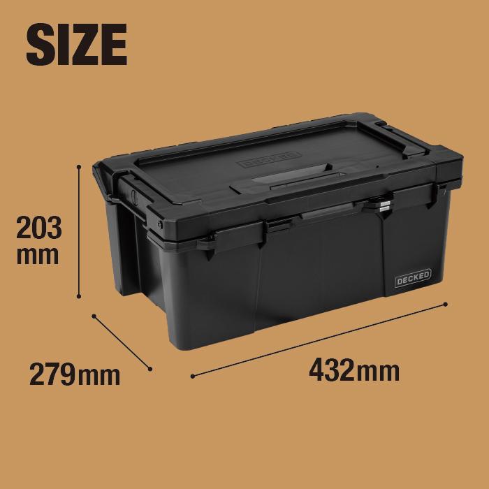 正規品 デックド 選べる2色 16L 収納ケース DECKED Sixer 16 - D-co