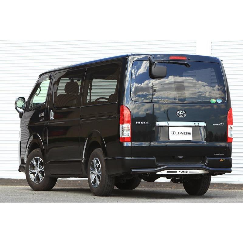 JAOS ハイエース 200系 マッドガード ブラック 黒 ジャオス HIACE JAOS（ジャオス） リヤスキッドバー ブラック/ブラスト B154201C