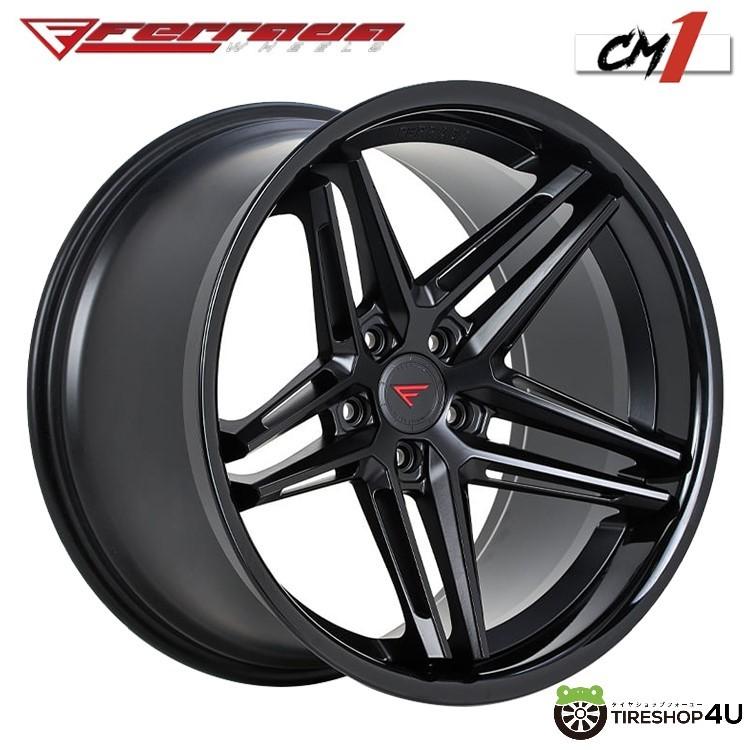 FERRADA CM1 20x10.5J 5/112 +25 MBKBL マットブラック/グロスブラック