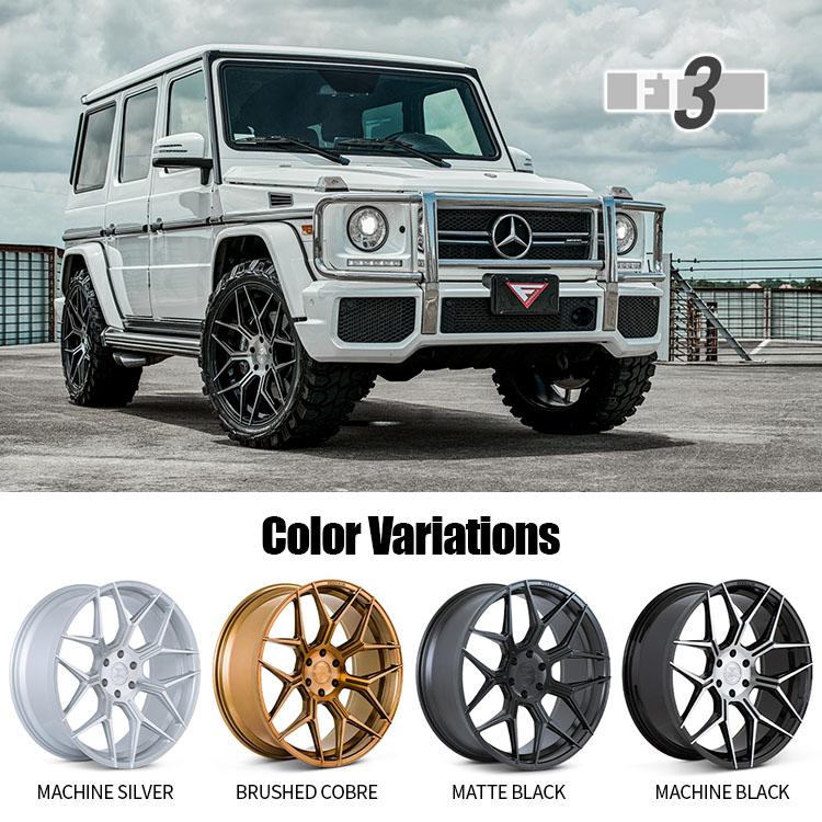 タイヤホイール4本セット Ferrada FT3 22x9.5J 6/135 +30 CB:87.1 Brushed Cobre ブロンズ 指定輸入タイヤ 305/40R22 フォード F-150 ナビゲーター｜2tireshop4u｜02