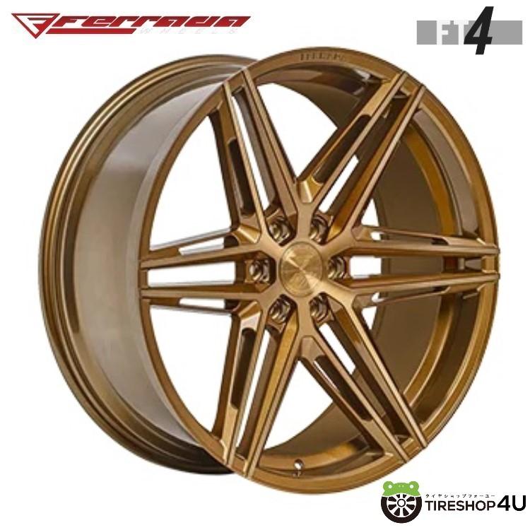 タイヤホイール4本セット Ferrada FT4 22x9.5J 6/135 +25 CB:87.1 Brushed Cobre ブロンズ 指定輸入タイヤ 305/40R22 フォード F-150 ナビゲーター｜2tireshop4u｜03