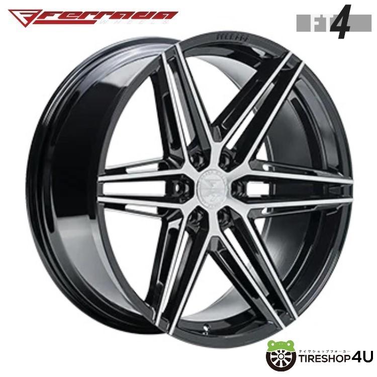 タイヤホイール4本セット Ferrada FT4 24x10.0J 6/139.7 +25 CB:78.1 Machine Black 指定輸入タイヤ 33x12.50R24 シボレー アバランチ シルバラード｜2tireshop4u｜03