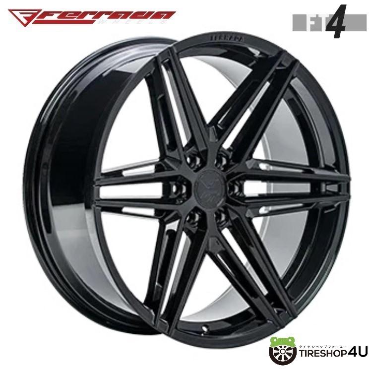 タイヤホイール4本セット Ferrada FT4 22x9.5J 6/139.7 +25 CB:78.1 Gloss Black 指定輸入タイヤ 285/45R22 キャデラック エスカレード｜2tireshop4u｜03