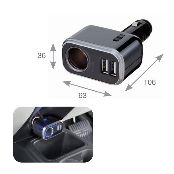 ディスプレイオーディオ ✨シガーソケットで簡単接続✨ 10インチ ポータブル カーチャージャー USB PD30W USB Type-C 5V/2.4A USB A シガー