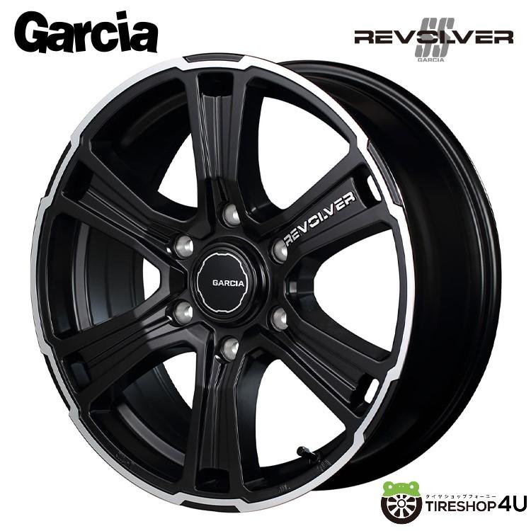 4本購入で送料無料 GARCIA SS REVOLVER x6.5J .7 + SGB  セミグロスブラック＋リボルバーポリッシュ＋ロゴマシニング 新品ホイール1本価格 ※代引き不可 :  garcia ssrevolver sgb : TIRE SHOP 4U