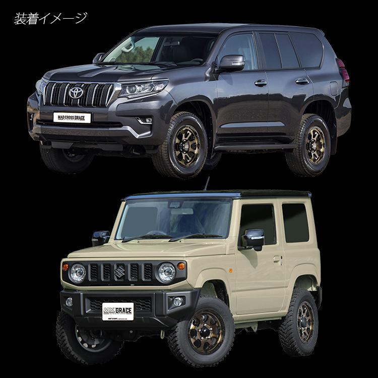 タイヤホイール4本セット MAD CROSS GRACE 14x4.5J 4/100 +45 BKC/BK MUDSTAR RADIAL A/T 155/65R14 75S WL 軽自動車 タント｜2tireshop4u｜09