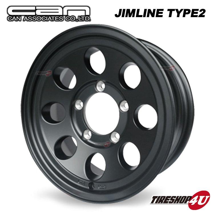 JIMLINE TYPE2 17x8.0J 6/139.7 +20 マットブラック ジムライン